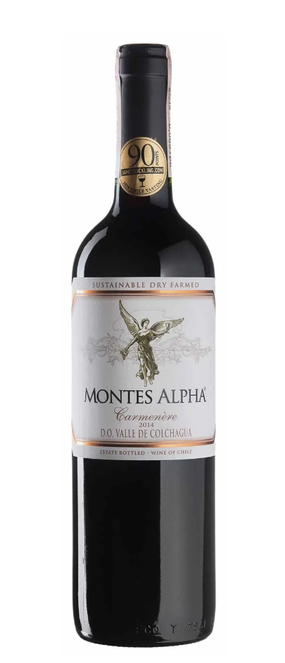 Вино Montes Alpha Carmenere сухе червоне 14.5% 0.75 л